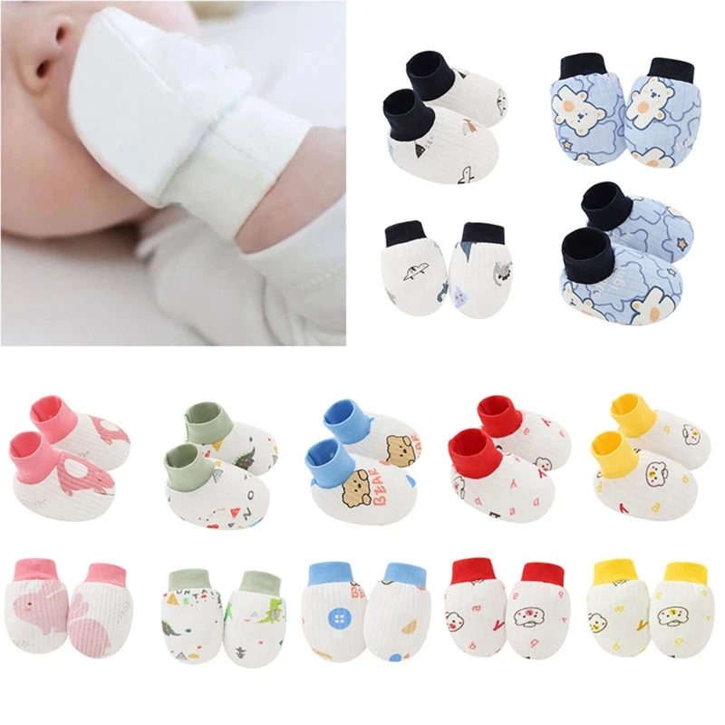 2 Pair Baby Newborn Soft Cotton Face Protection Gloves Foot Cover Set Anti Scratch Mittens Socks Kit for Toddlers Boys Girls Sho
2 Pair Baby Newborn Soft Cotton Face Protection Gloves Foot Cover Set Anti Scratch Mittens Socks Kit for Toddlers Boys Girls Sho