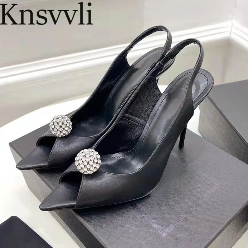 Sexy High Heels Women Pumps Pointed Peep Toe Crystal Ball Party Shoes Woman Genuine Leather Summer Gladiator Sandals Women
Sexy High Heels Women Pumps Pointed Peep Toe Crystal Ball Party Shoes Woman Genuine Leather Summer Gladiator Sandals Women