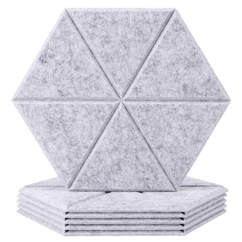 6 Pcs Hexagon Acoustic Panels Soundproof Padding High Density Decorative Sound Dampening Panels for Studio,Office,Home
6 Pcs Hexagon Acoustic Panels Soundproof Padding High Density Decorative Sound Dampening Panels for Studio,Office,Home