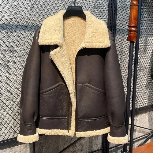 Women and Men Jacket Winter Genuine Leather Jackets Natural Sheepskin Coats Real Fur Coat Flight Clothes Abrigos Cjk089
Women and Men Jacket Winter Genuine Leather Jackets Natural Sheepskin Coats Real Fur Coat Flight Clothes Abrigos Cjk089