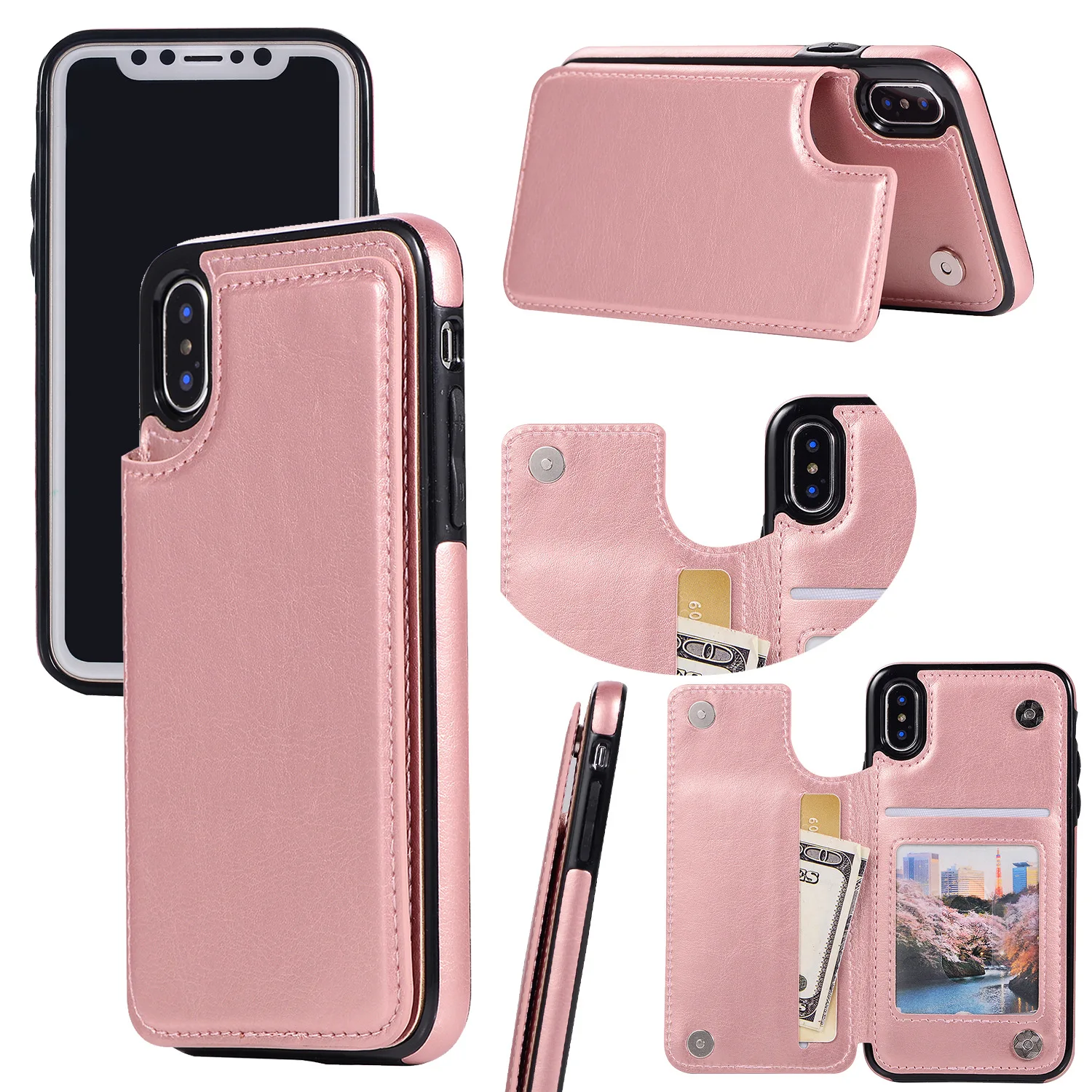 Wallet Double Button Retro PU Flip Leather Case For iPhone 14 Pro Max Plus Multi Card Holder Case Cover
Wallet Double Button Retro PU Flip Leather Case For iPhone 14 Pro Max Plus Multi Card Holder Case Cover