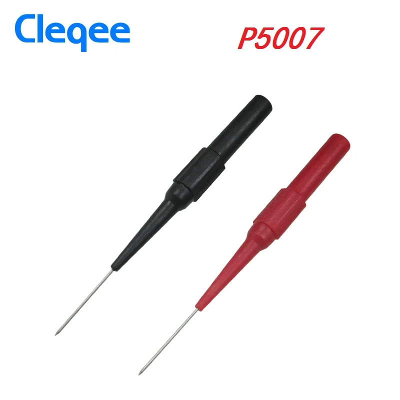 2018 Cleqee P5007 P5008 2pcs Insulation Piercing Needle Non-destructive Multimeter Test Probes Red/Black
2018 Cleqee P5007 P5008 2pcs Insulation Piercing Needle Non-destructive Multimeter Test Probes Red/Black