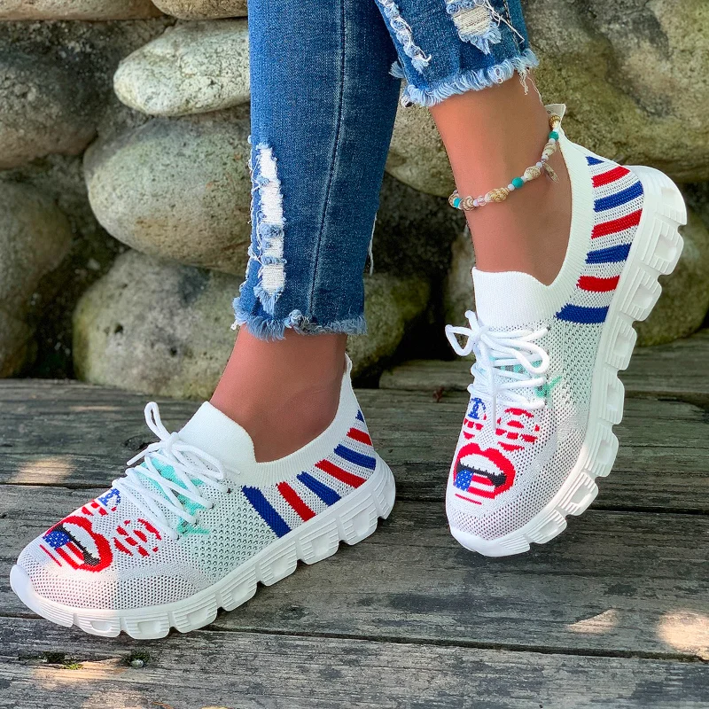 Women's Vulcanized Shoes 2023 Spring and Summer New Knitted Sneakers New Printed Flat Shoes Casual Platform Women's Shoes Mujer
Women's Vulcanized Shoes 2023 Spring and Summer New Knitted Sneakers New Printed Flat Shoes Casual Platform Women's Shoes Mujer