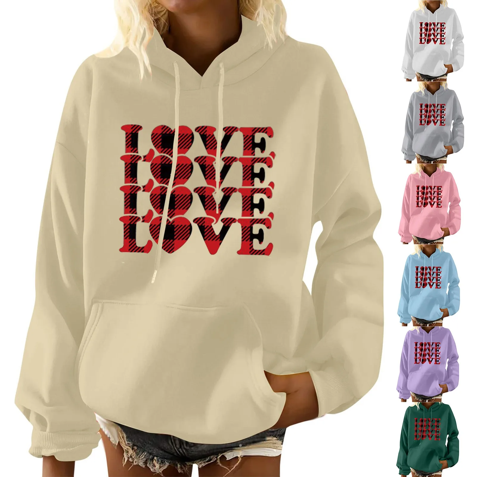 Women's Valentine's Day Lattice Heart Printing Long Sleeve Casual Solid Pullover Sweatshirt Pullover Sweatshirts for Women
Women's Valentine's Day Lattice Heart Printing Long Sleeve Casual Solid Pullover Sweatshirt Pullover Sweatshirts for Women