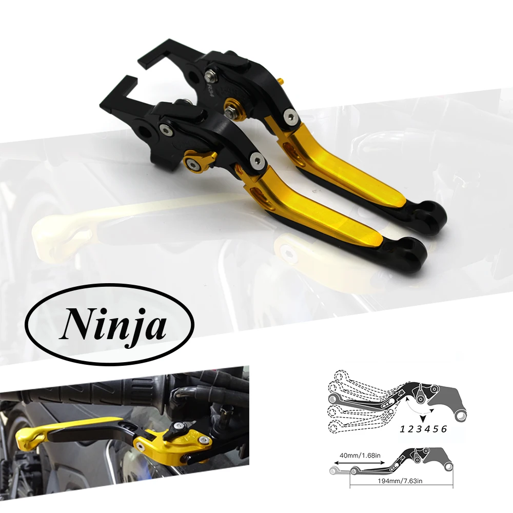 CNC Brake Handle Bar Lever Extendable Folding Adjustable Brake Clutch Levers For Kawasaki NINJA300 NINJA 300R Z300 Z 300 13-18
CNC Brake Handle Bar Lever Extendable Folding Adjustable Brake Clutch Levers For Kawasaki NINJA300 NINJA 300R Z300 Z 300 13-18