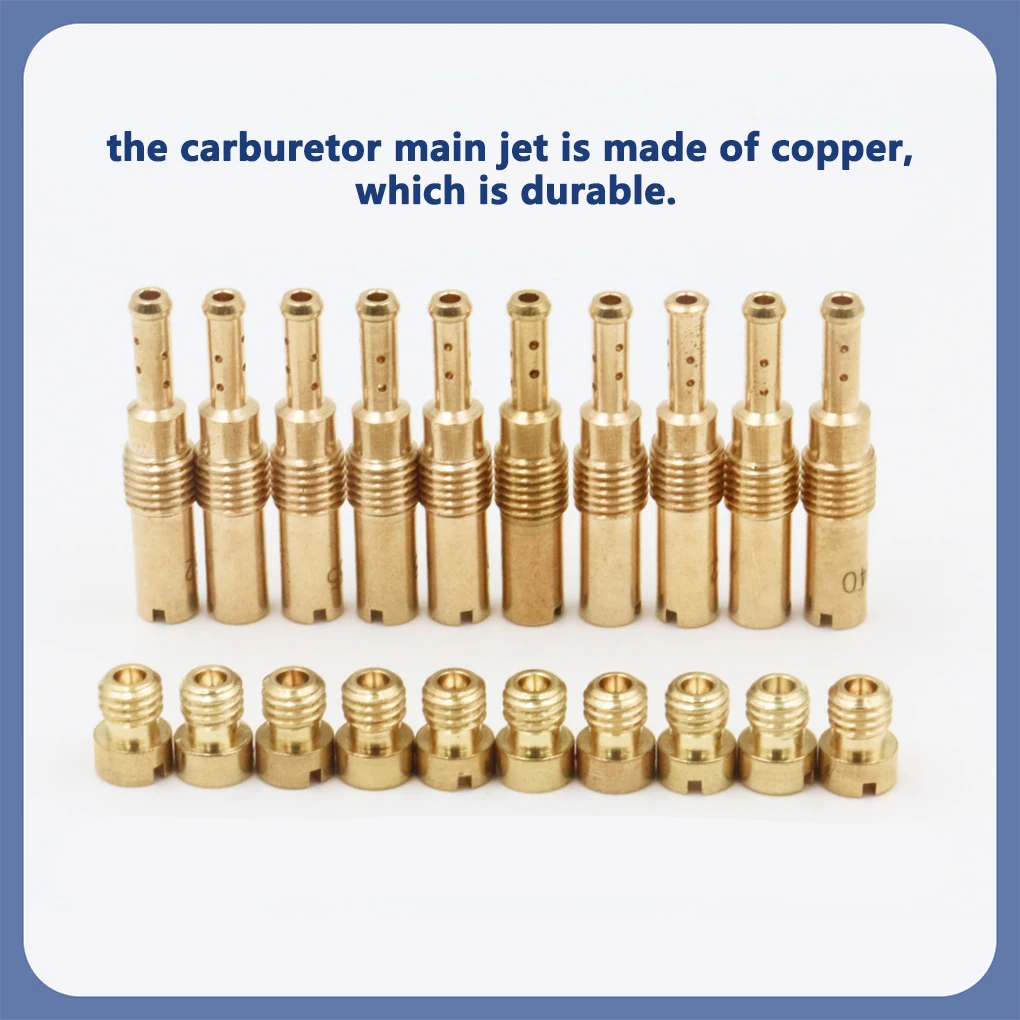 Professional Carburetor Main Jet Rustproof Wear-resistant Nozzle No Fade Slow Pilot Jets Set Good Sealing for Motorcycle
Professional Carburetor Main Jet Rustproof Wear-resistant Nozzle No Fade Slow Pilot Jets Set Good Sealing for Motorcycle