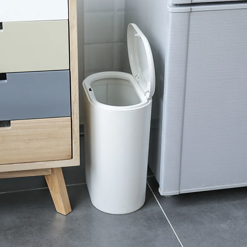 

Plastic Trash Can Pressing Type Garbage Bin Waste Rubbish Dustbin For Home Trash Can Waste Bins Household Cleaning A02