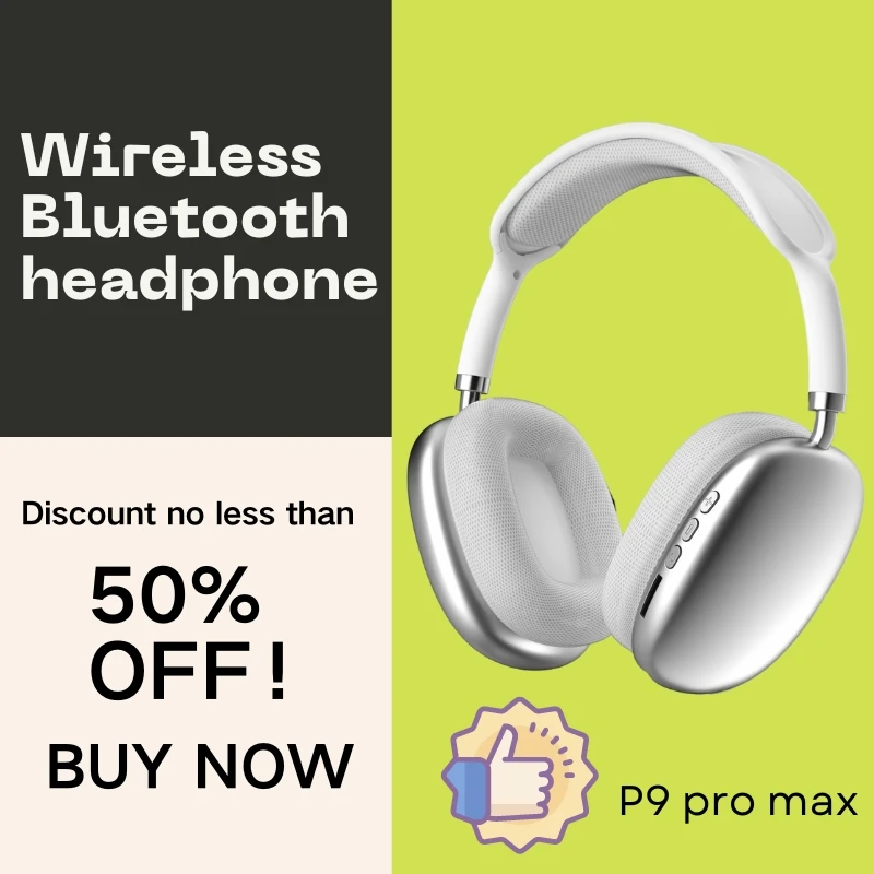 Original P9Max Wireless Headphones Bluetooth Noise Cancelling With Mic Pods Music Headsets Stereo for Apple Xiaomi Earphones
Original P9Max Wireless Headphones Bluetooth Noise Cancelling With Mic Pods Music Headsets Stereo for Apple Xiaomi Earphones