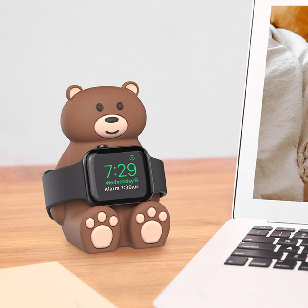 Cute Bear Charger Cradle Dock Cable Organizer Charger Stand Dock Bracket Wireless Charger Cradle Dock for Apple Watch Series 8 7
Cute Bear Charger Cradle Dock Cable Organizer Charger Stand Dock Bracket Wireless Charger Cradle Dock for Apple Watch Series 8 7