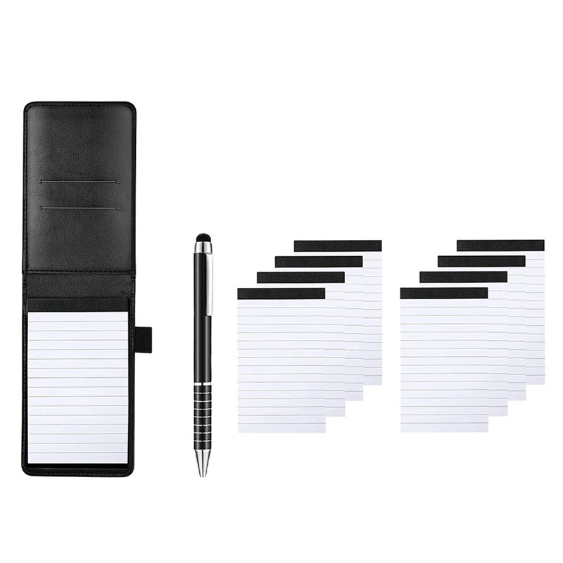 A7 Mini Notepad Set Pocket Notepad With Metal Pen Business PU Notebook Memo Notepad With Metal Pen And Memo Book Refills
A7 Mini Notepad Set Pocket Notepad With Metal Pen Business PU Notebook Memo Notepad With Metal Pen And Memo Book Refills