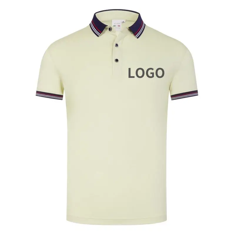 

High End Casual Polo Shirts For Men women Cotton Knitted Polos T-shirts Company Custom Logo Print Tees Black White Tops Teams