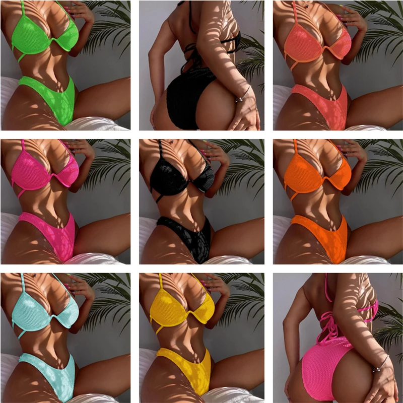 2023 Sexy Women High Waist Bikini Swimsuit Swimwear Female Bandeau Thong Brazilian Bikini Set Bathing Suit Bather
2023 Sexy Women High Waist Bikini Swimsuit Swimwear Female Bandeau Thong Brazilian Bikini Set Bathing Suit Bather