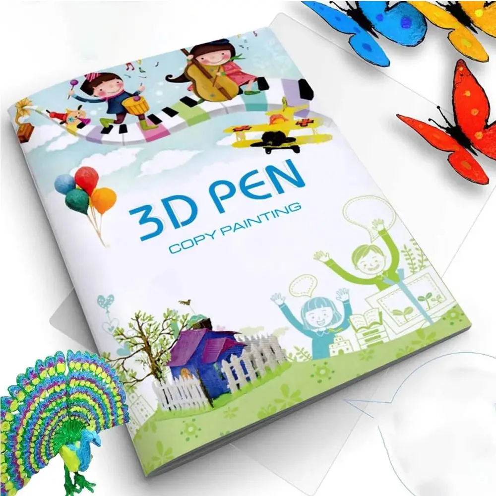 Thick Paper 3D Printing Pen Drawing Book 22/40 Patterns Clear Plate 3D Pen Paint Album Painting Template Copying Drawing Board
Thick Paper 3D Printing Pen Drawing Book 22/40 Patterns Clear Plate 3D Pen Paint Album Painting Template Copying Drawing Board