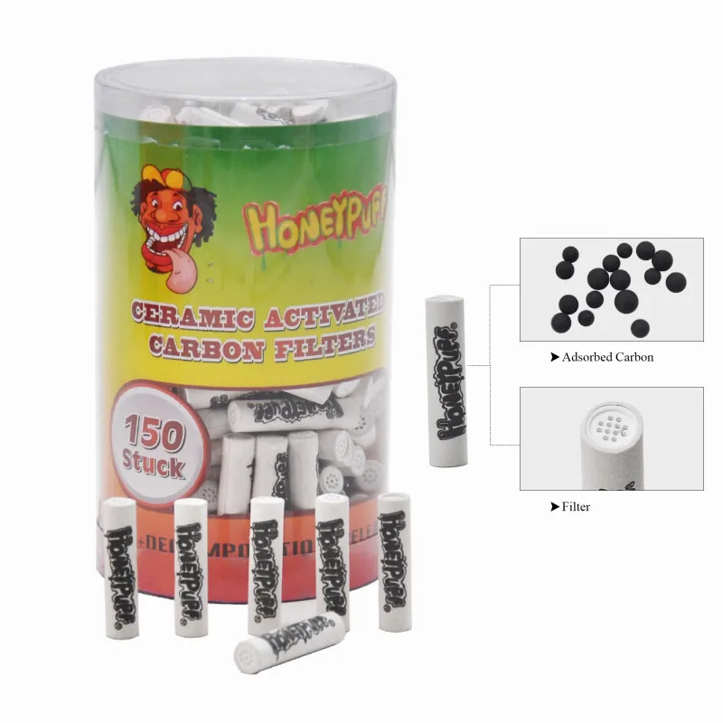 150Pcs Universal Pipe Activated Carbon Filter Element 6MM 7MM 9MM Diameter Disposable Cigarette Filter Suitable for Any Pipe
150Pcs Universal Pipe Activated Carbon Filter Element 6MM 7MM 9MM Diameter Disposable Cigarette Filter Suitable for Any Pipe