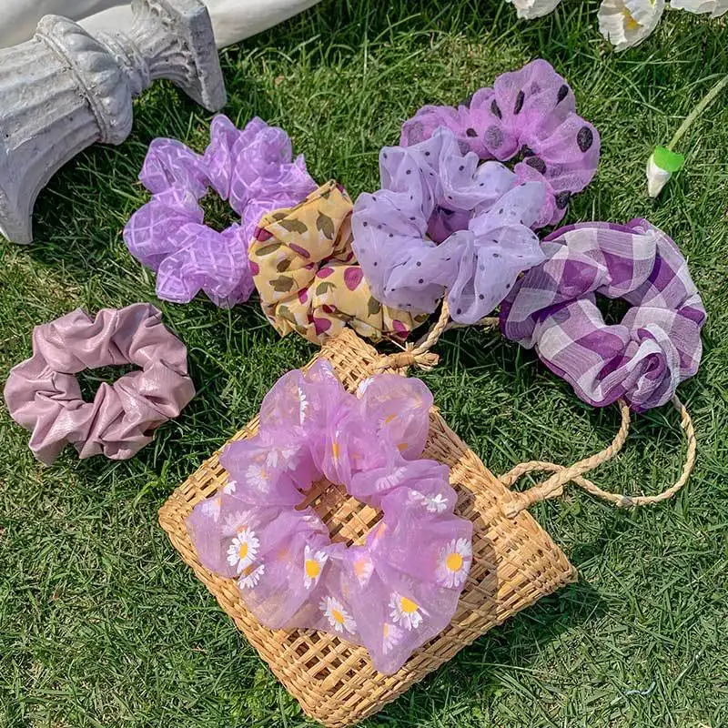 Новинка Мягкие шифоновые женские резинки для волос эластичные резинки рождественские эластичные Завязки для конского хвоста фиолетовые о... 
Новинка Мягкие шифоновые женские резинки для волос эластичные резинки рождественские эластичные Завязки для конского хвоста фиолетовые о...