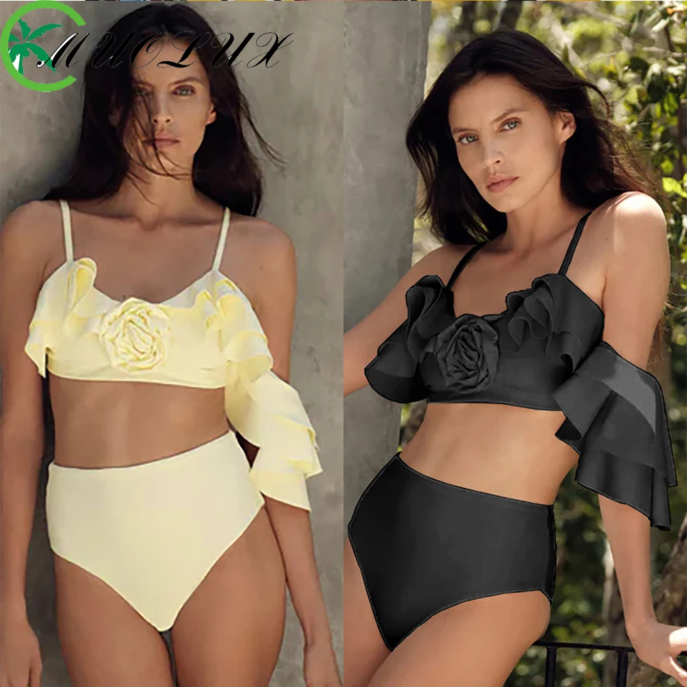 MUOLUX 3D Flower Ruffle Swimsuit Brazilian Bikini Set Women Swimsuit Swimwear Bathing Suit Beachwear Bandeau Biquini Feminine
MUOLUX 3D Flower Ruffle Swimsuit Brazilian Bikini Set Women Swimsuit Swimwear Bathing Suit Beachwear Bandeau Biquini Feminine