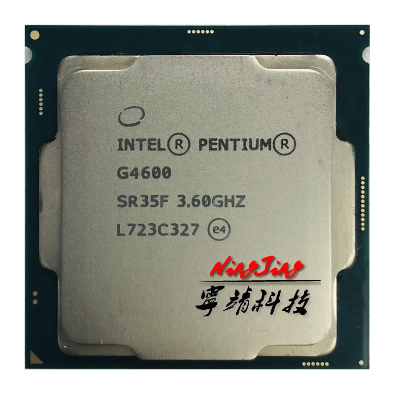 Процессор Intel Pentium G4600, 3,6 ГГц, двухъядерный, четырехпоточный, 3 Мб, 51 Вт, LGA 1151
Процессор Intel Pentium G4600, 3,6 ГГц, двухъядерный, четырехпоточный, 3 Мб, 51 Вт, LGA 1151