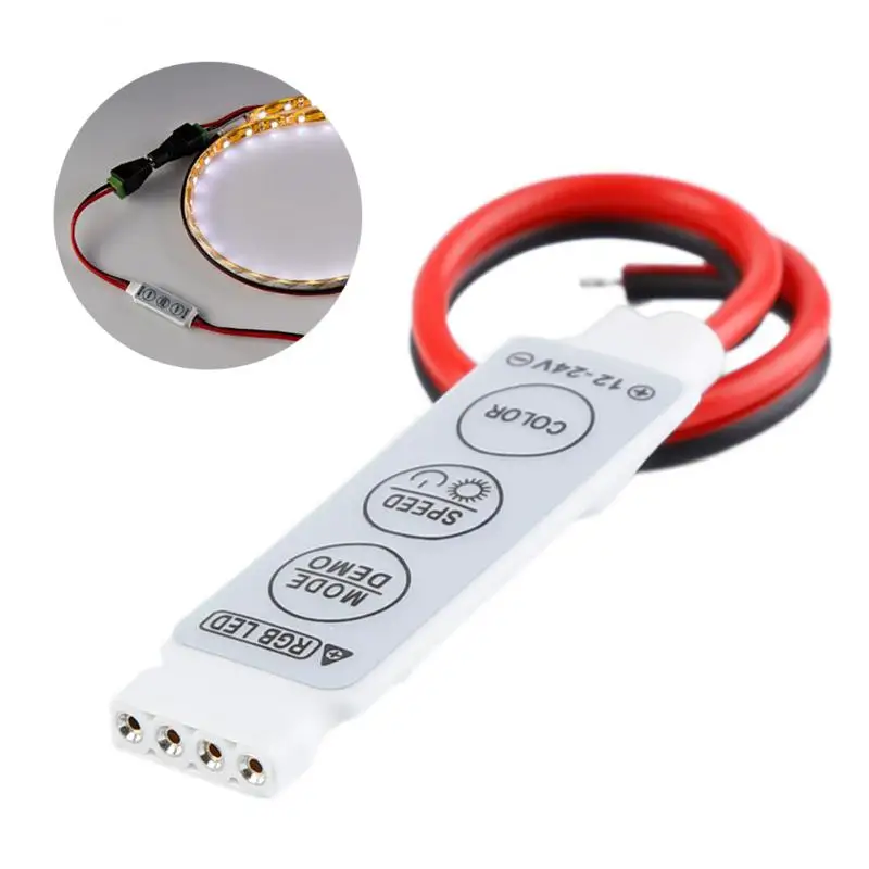 3 Key Mini LED Strip Controller LED Brightness Dimmer Controller DC 12V-24V Manual Wireless Led Strip Lamps Lighting Controller
3 Key Mini LED Strip Controller LED Brightness Dimmer Controller DC 12V-24V Manual Wireless Led Strip Lamps Lighting Controller