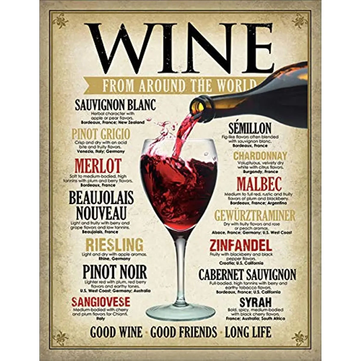 Nostalgic Metal Tin Signs,Wine Around The World, Wall Decoration, Posters, Iron Paintings Room Decoration Home Decor
Nostalgic Metal Tin Signs,Wine Around The World, Wall Decoration, Posters, Iron Paintings Room Decoration Home Decor