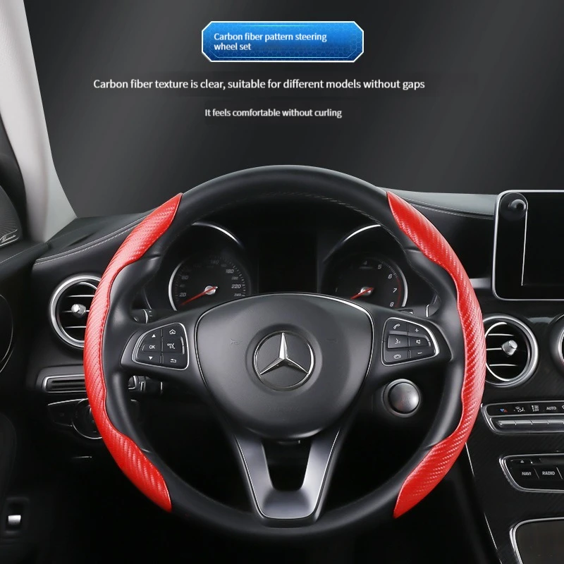 2 Halves Car Steering Wheel Cover 38cm 15inch Carbon Fiber Silicone Steering Wheel Booster Cover Auto Anti-skid Accessories
2 Halves Car Steering Wheel Cover 38cm 15inch Carbon Fiber Silicone Steering Wheel Booster Cover Auto Anti-skid Accessories