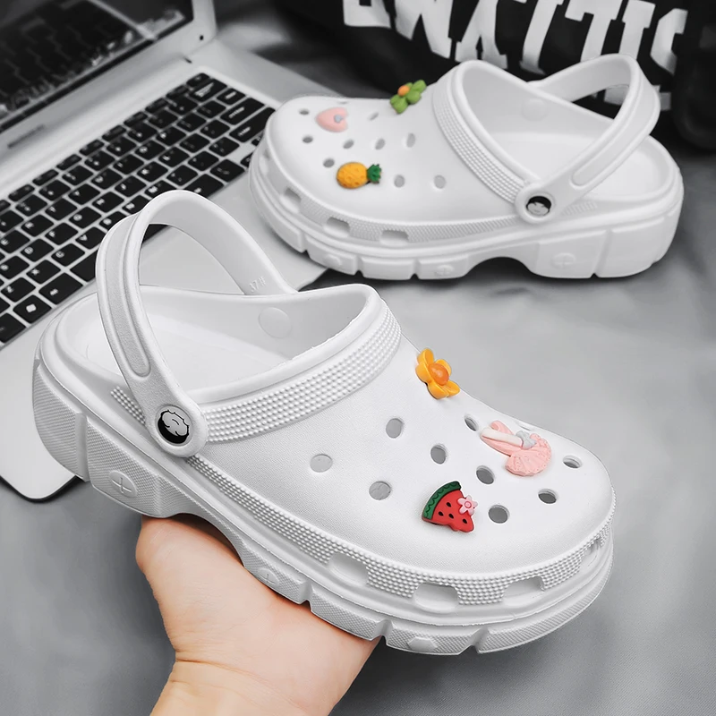High Heels Women Sandals Clogs New White Arrivals Breathable Hot Female Slippers Summer Lady Sandal Shoes For Women Sandalias
High Heels Women Sandals Clogs New White Arrivals Breathable Hot Female Slippers Summer Lady Sandal Shoes For Women Sandalias