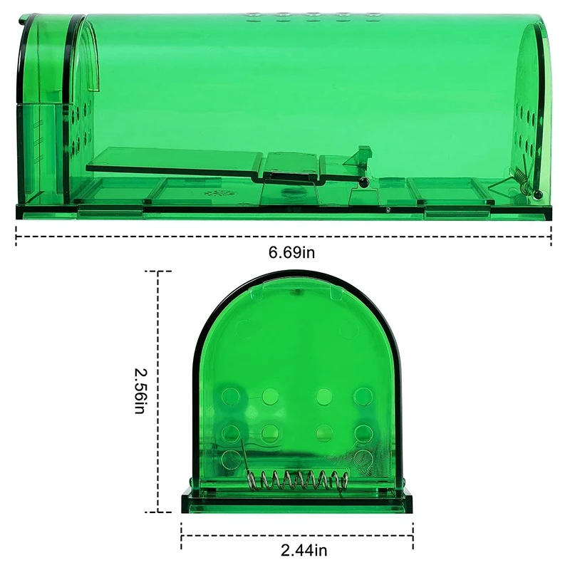 Humane Mouse Trap Smart No Kill Mouse Trap Catch And Release, Safe For People And Pet - 4 Pack
Humane Mouse Trap Smart No Kill Mouse Trap Catch And Release, Safe For People And Pet - 4 Pack