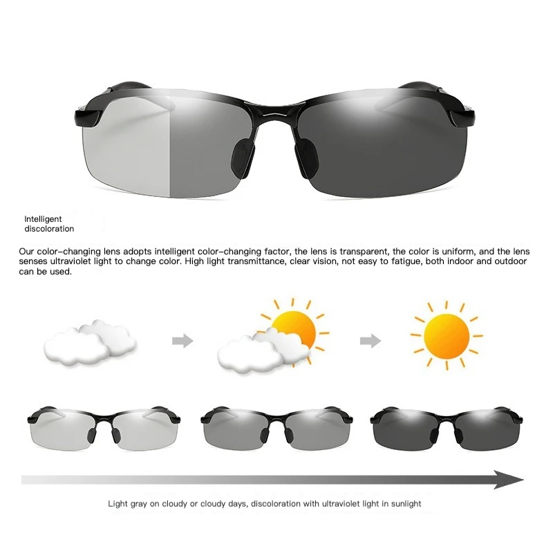Men's Sunglasses Day and Night Dual-use Driving Glasses Color Changing Polarized Sunglasses Fishing Goggles
Men's Sunglasses Day and Night Dual-use Driving Glasses Color Changing Polarized Sunglasses Fishing Goggles