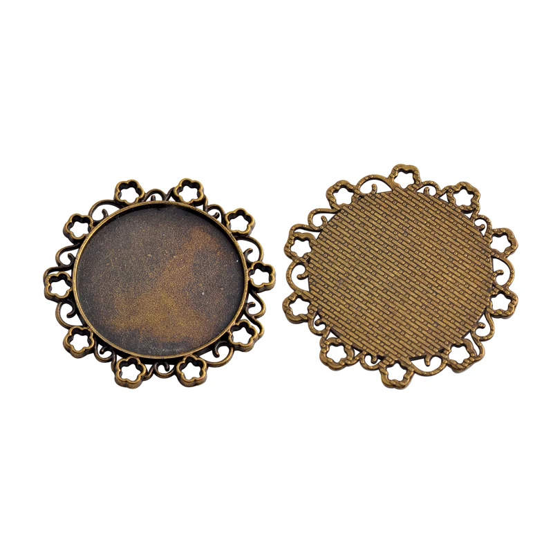 5pcs 30mm DIY Jewelry Making round Cabochon Base Cameo Trays Bezel Charms Pendant Necklace jewellery Crafts Accessories
5pcs 30mm DIY Jewelry Making round Cabochon Base Cameo Trays Bezel Charms Pendant Necklace jewellery Crafts Accessories