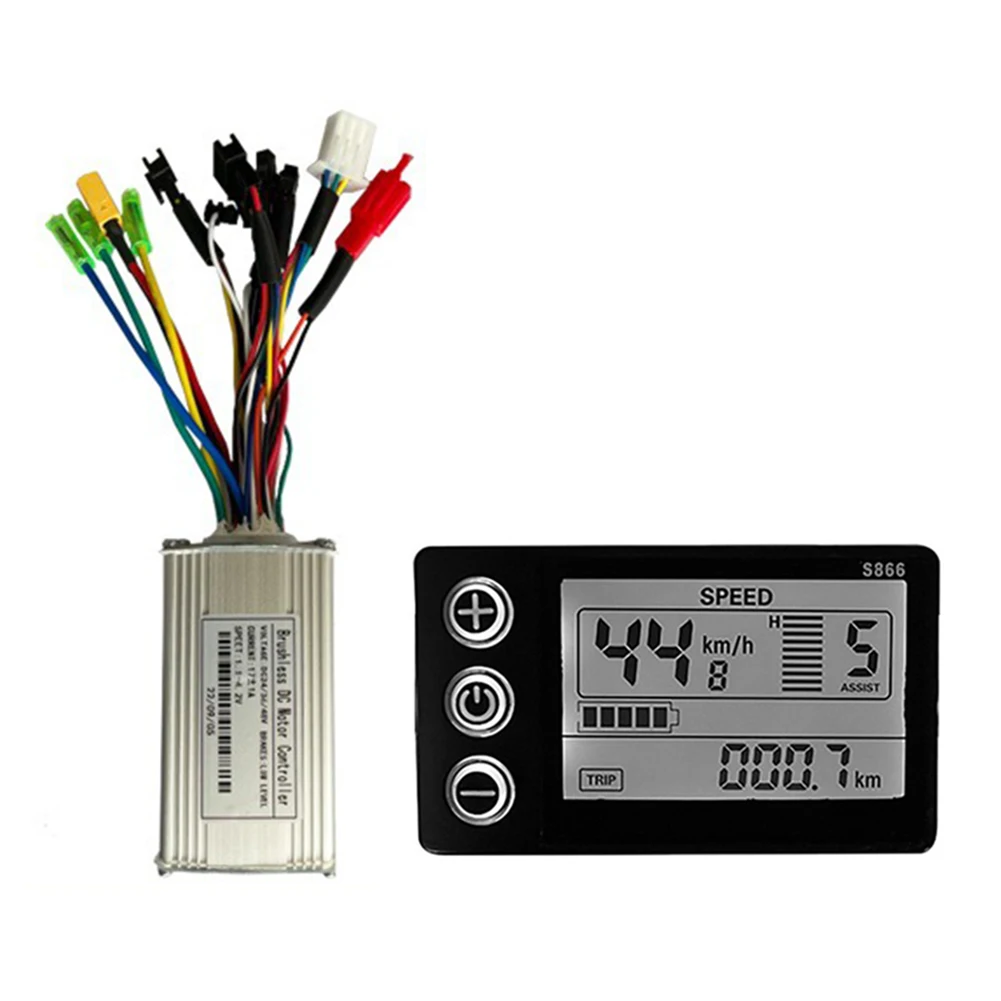 Bicycle Components Bicycle Display Bike Controller Cycling Wave 17A 36-48V Bicycle Components Controller+S866 Display
Bicycle Components Bicycle Display Bike Controller Cycling Wave 17A 36-48V Bicycle Components Controller+S866 Display