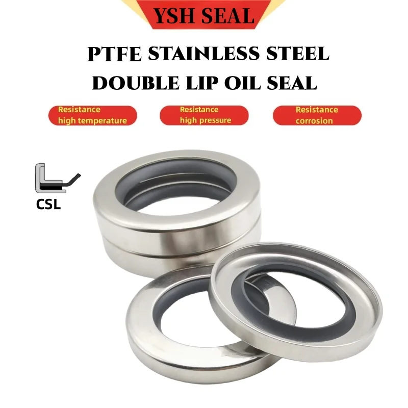 

Stainless steel high-speed oil seal PTFE 50/52/53/54*65/66/68/70/72/73/75/78/80*8/10/12mmB2PT air compressor