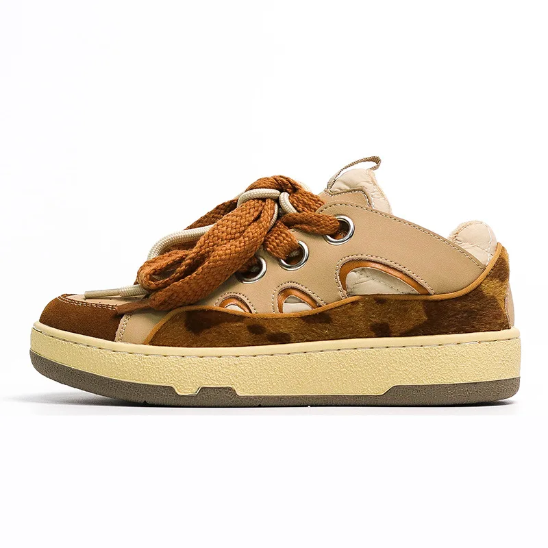 Fashion Retro Leather De Training Shoes Women Spring and Autumn Thick Soles Niche Designer Flat Double Shoelaces Board Shoes
Fashion Retro Leather De Training Shoes Women Spring and Autumn Thick Soles Niche Designer Flat Double Shoelaces Board Shoes