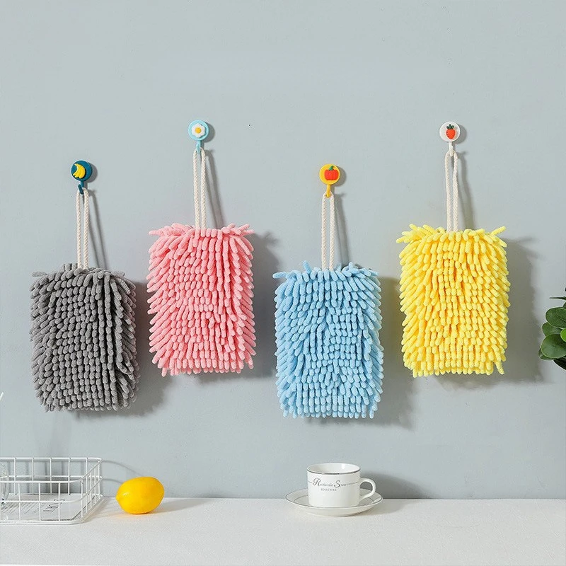Hanging Household Towel Absorbent Quick-drying Chenille Hand Towel Kitchen Cleaning Cloth Screen Wiping Soft Kitchen Cloth
Hanging Household Towel Absorbent Quick-drying Chenille Hand Towel Kitchen Cleaning Cloth Screen Wiping Soft Kitchen Cloth