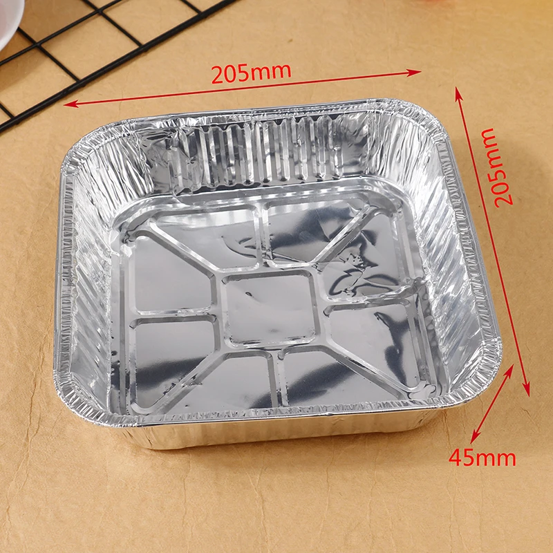 10PCS Square Aluminum Foil Bake Pan Tinfoil Box BarbecueRoasting Baking Tray Food Containers For Cakes Air Fryer Baking Pan
10PCS Square Aluminum Foil Bake Pan Tinfoil Box BarbecueRoasting Baking Tray Food Containers For Cakes Air Fryer Baking Pan