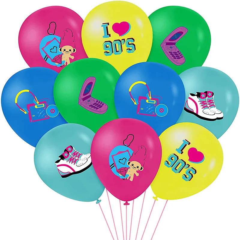 52pcs/lot I Love 90s Latex Balloons Vintage Disco Themed Party Favor Back to 90s Decoration Supplies Mix Pattern Birthday Gifts
52pcs/lot I Love 90s Latex Balloons Vintage Disco Themed Party Favor Back to 90s Decoration Supplies Mix Pattern Birthday Gifts