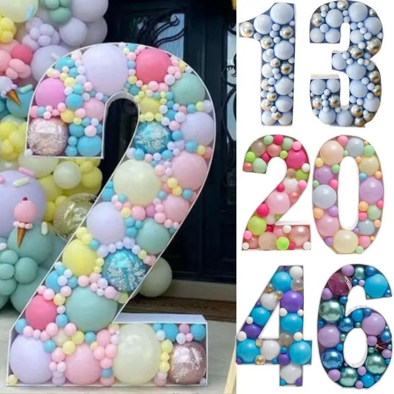 73cm Mosaic Number 0-9 Blank Balloon Filling Box DIY Birthday Balloons Frame Board Baby Shower Birthday Party Decorations kids
73cm Mosaic Number 0-9 Blank Balloon Filling Box DIY Birthday Balloons Frame Board Baby Shower Birthday Party Decorations kids