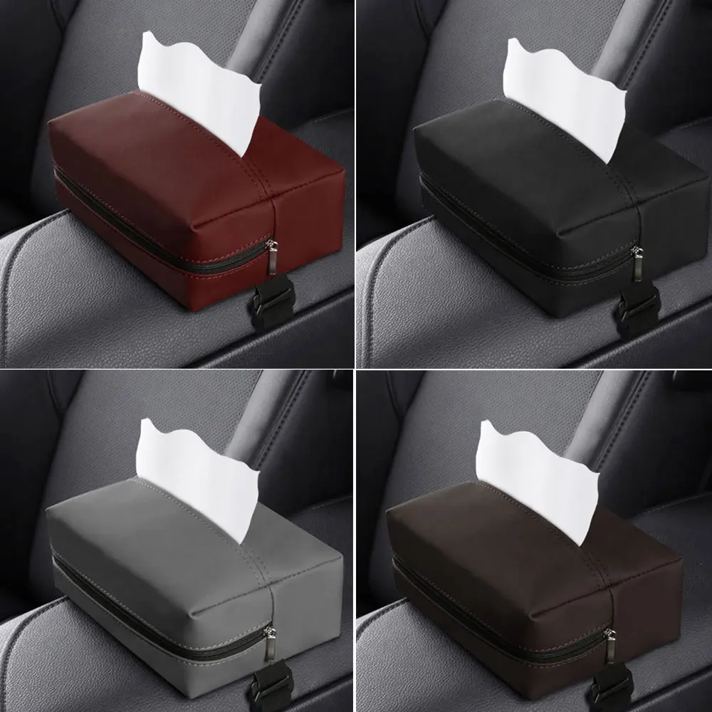 High-end Napa Leather Car Tissue Box Cover Sun Visor Seat Back Hanging Type Car Tissue Box Holder Armrest Box Towel Case
High-end Napa Leather Car Tissue Box Cover Sun Visor Seat Back Hanging Type Car Tissue Box Holder Armrest Box Towel Case