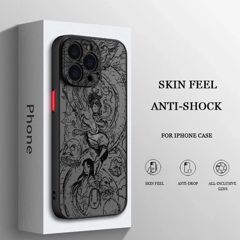 Spirited Away No face man Phone Case For iPhone 14 13 12 11 XS XR Pro MAX 8 7 6 Plus Frosted Translucent Matte Cover
Spirited Away No face man Phone Case For iPhone 14 13 12 11 XS XR Pro MAX 8 7 6 Plus Frosted Translucent Matte Cover
