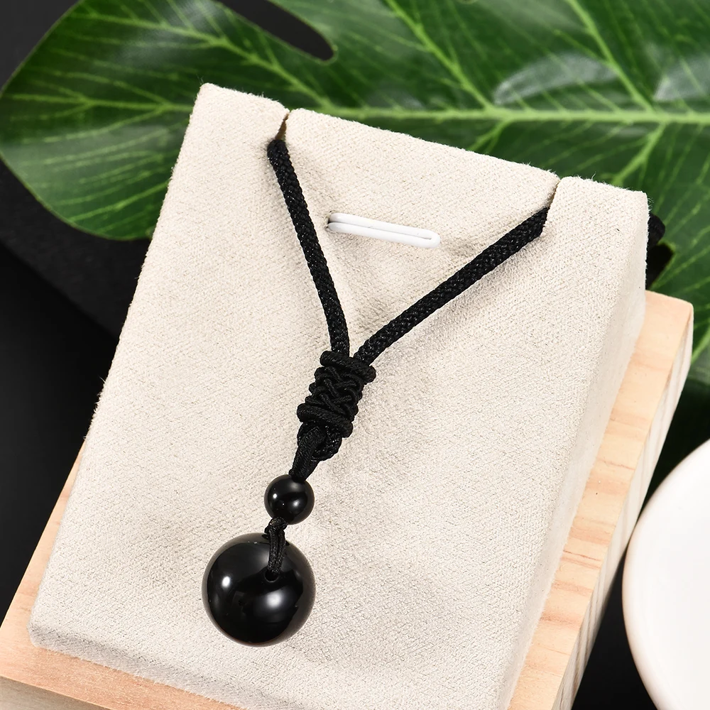 Fashion Women Men Black Obsidian Stone Lucky Pendant Weaving Rope Necklace Retro Lover Necklaces Jewelry Hot Selling Gift
Fashion Women Men Black Obsidian Stone Lucky Pendant Weaving Rope Necklace Retro Lover Necklaces Jewelry Hot Selling Gift