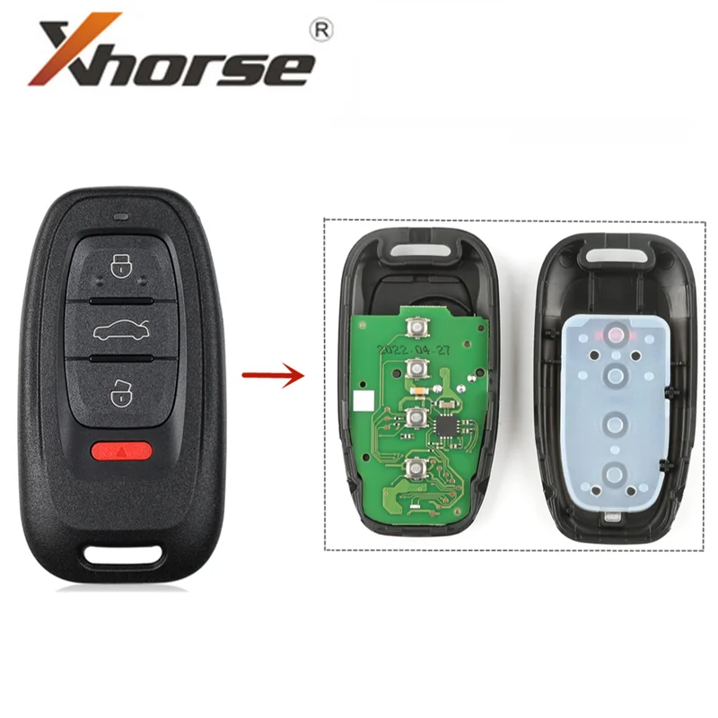 Xhorse VVDI для Audi 754J Smart Key XSADJ1EN 315/433/868MHZ A6L Q5 A4L A8L работает с инструментом ключей VVDI/VVDI2