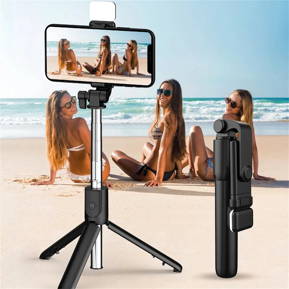 Mobile Phone Selfie Stick Bluetooth Fill Light Live Photography Portable One-piece Telescopic Tripod Bracket Selfie Stick Selfie
Mobile Phone Selfie Stick Bluetooth Fill Light Live Photography Portable One-piece Telescopic Tripod Bracket Selfie Stick Selfie