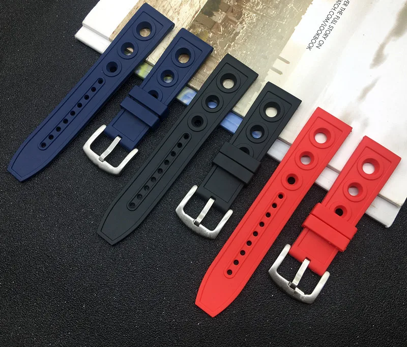 Nature Rubber silicone Watch band 22mm 24mm Black Red Blue Watchband For navitimer/avenger/Breitling strap buckle logo on
Nature Rubber silicone Watch band 22mm 24mm Black Red Blue Watchband For navitimer/avenger/Breitling strap buckle logo on