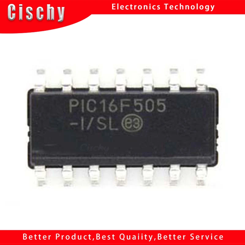 5 шт./лот PIC16F505-I/SL PIC16F505 лапками углублением SOP-14
5 шт./лот PIC16F505-I/SL PIC16F505 лапками углублением SOP-14