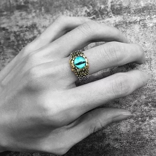 Imitation Thai Silver Python Eye Ring Demon Eye Snake Eye Openable Tiger Eye Rings Men Vintage Punk Jewelry Gift
Imitation Thai Silver Python Eye Ring Demon Eye Snake Eye Openable Tiger Eye Rings Men Vintage Punk Jewelry Gift