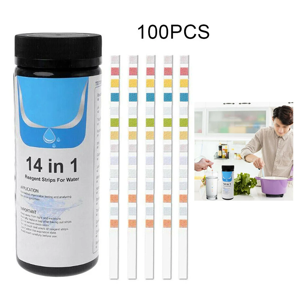 100PCS Drinking Water Test Kit Multipurpose Water Quality Test Paper For Water Testing Strips PH Alkalinity Hardness Testing
100PCS Drinking Water Test Kit Multipurpose Water Quality Test Paper For Water Testing Strips PH Alkalinity Hardness Testing