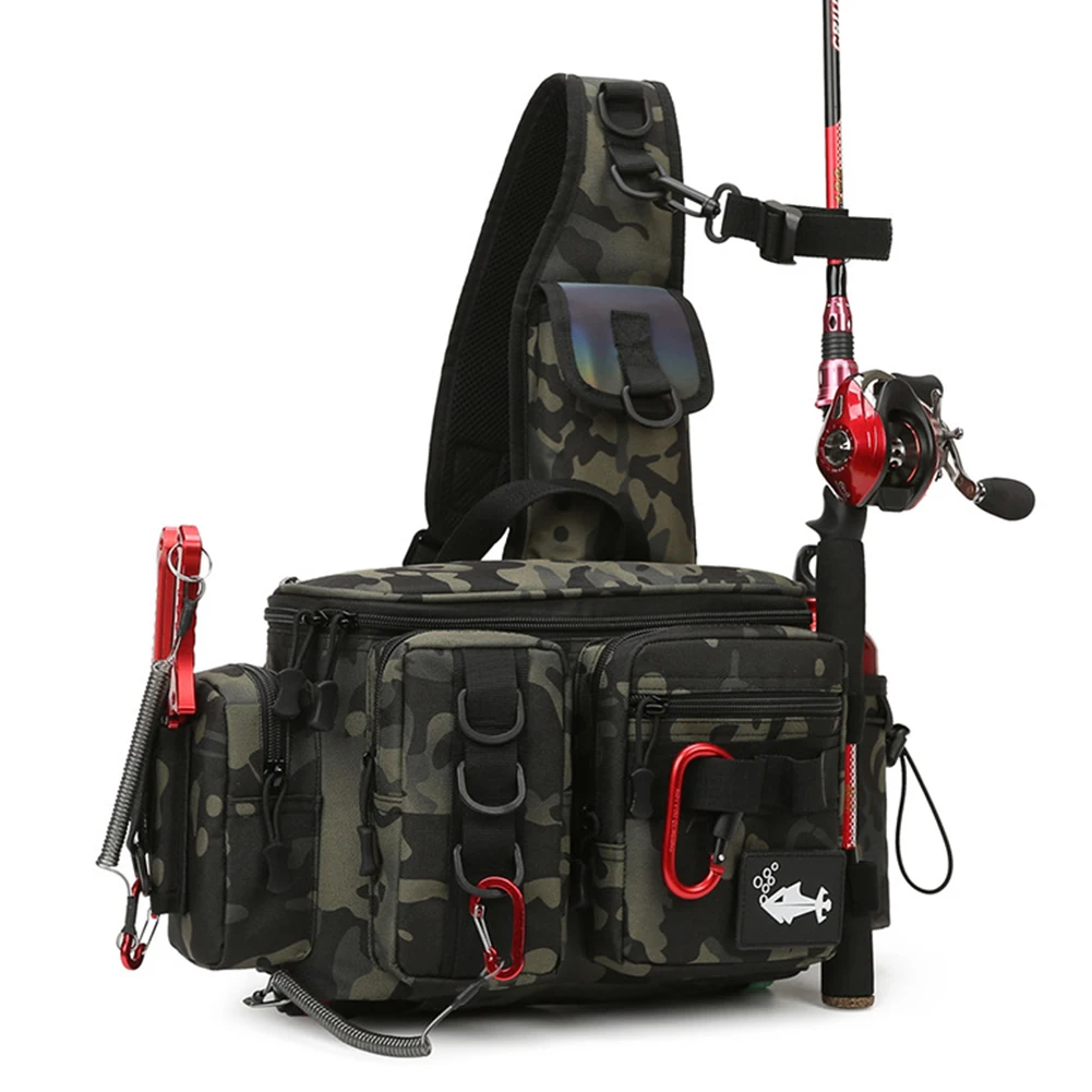 Fishing Tackle Bag Multifunctional Fishing Waist Pack 600D Nylon Large Multi Pocket Waterproof for Outdoor Sports for Riding
Fishing Tackle Bag Multifunctional Fishing Waist Pack 600D Nylon Large Multi Pocket Waterproof for Outdoor Sports for Riding