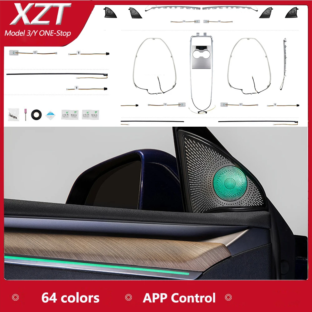 Car Interior Ambient Light For Tesla ModelY Model 3 2021 2022 2023 Speaker Decorate Neon Lamp Touch Control Center Pillar Neon
Car Interior Ambient Light For Tesla ModelY Model 3 2021 2022 2023 Speaker Decorate Neon Lamp Touch Control Center Pillar Neon