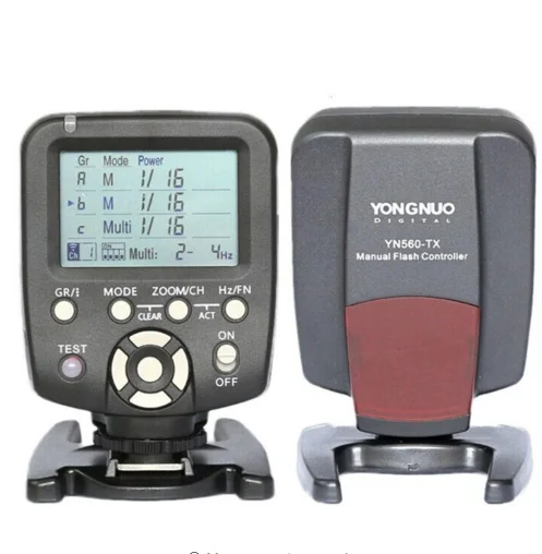 Беспроводной ручной триггер для вспышки YONGNUO YN560-TX, контроллер передатчика для вспышки yongnuo YN-560III YN560 IV, RF-603 II
Беспроводной ручной триггер для вспышки YONGNUO YN560-TX, контроллер передатчика для вспышки yongnuo YN-560III YN560 IV, RF-603 II
