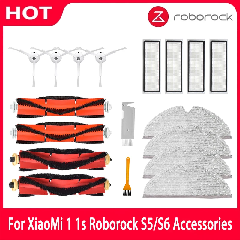 Запчасти для XiaoMi 1 1s Roborock S50 S5Max S60 S6Pure, насадка на швабру, фильтр НЕРА, основная боковая щетка, сменный инструмент для пылесоса
Запчасти для XiaoMi 1 1s Roborock S50 S5Max S60 S6Pure, насадка на швабру, фильтр НЕРА, основная боковая щетка, сменный инструмент для пылесоса