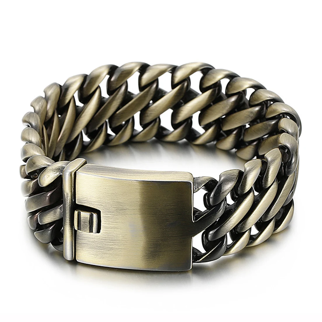 New Men's 316L Stainless Steel Bronze Color Link Chain Heavy Bracelet 23mm 8.66inch Male Punk Jewelry Dropshipping
New Men's 316L Stainless Steel Bronze Color Link Chain Heavy Bracelet 23mm 8.66inch Male Punk Jewelry Dropshipping