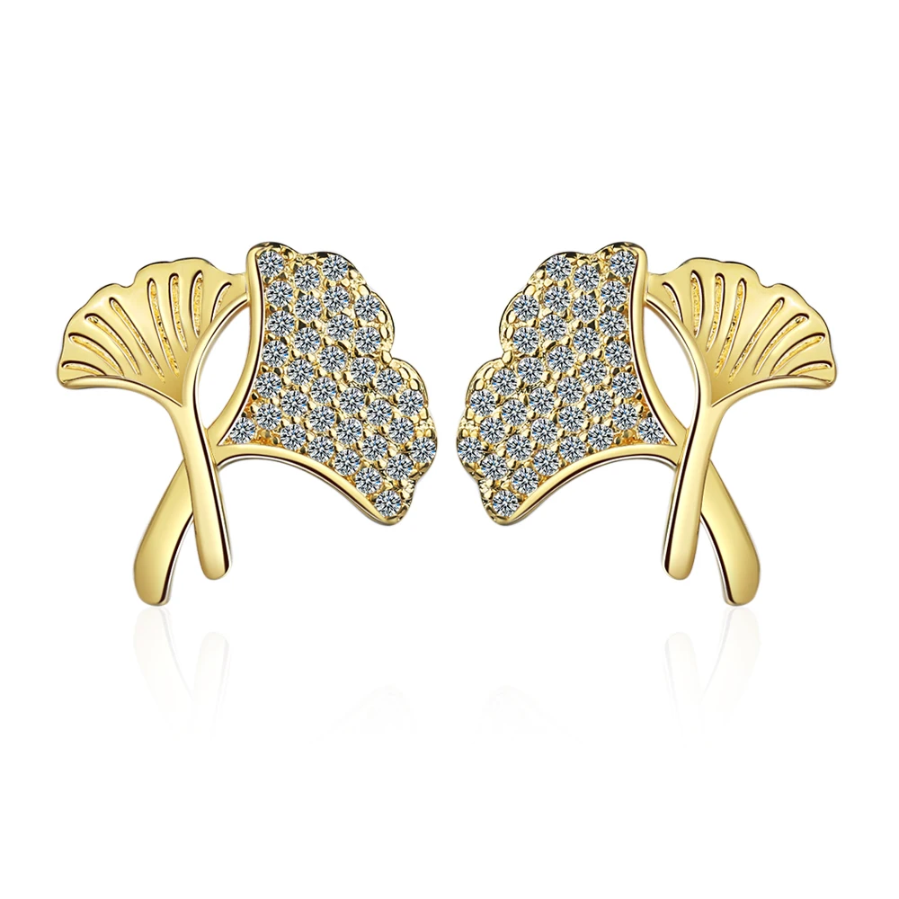 Silver 925 Design Ginkgo Leaf Stud Earrings for Women Real Sterling Silver Luxury Brand Jewelry Pendiente New BSE328
Silver 925 Design Ginkgo Leaf Stud Earrings for Women Real Sterling Silver Luxury Brand Jewelry Pendiente New BSE328